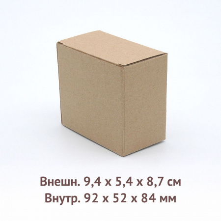 самосборная трёхклапанная коробка 9,2х5,2х8,4см.