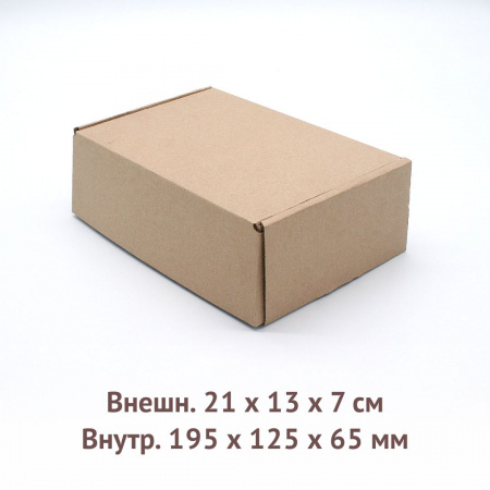 самосборная трёхклапанная коробка 19,5х12,5х6,5см.