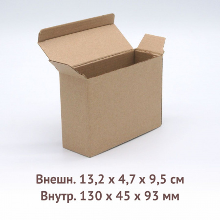 самосборная трёхклапанная коробка 13х4,5х9,3см.