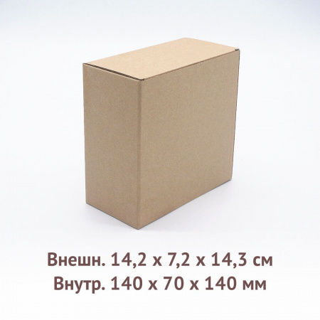 самосборная трёхклапанная коробка 14х7х14см.