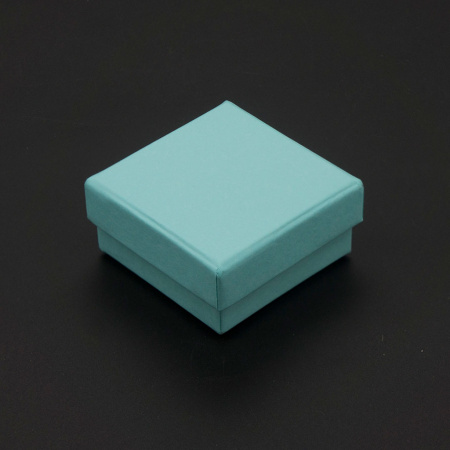  коробочка 5х5х2.5см. крышка-дно Бирюзовый (Тиффани). Мат.