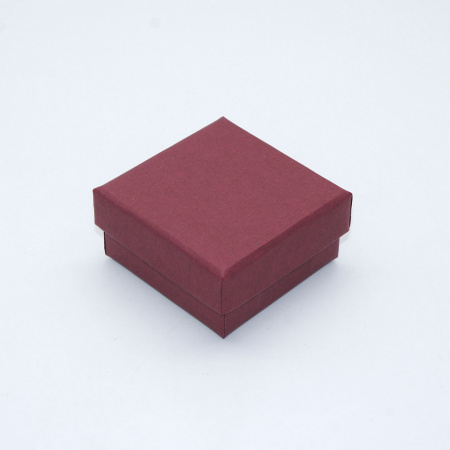  коробочка 5х5х2.5см. крышка-дно Бордовый Лён