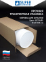 Тубус для бутылки, D12, Белый тант, высота 34см.